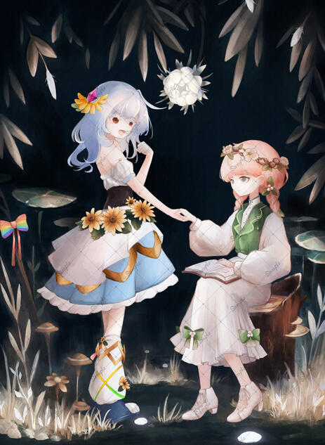 Full body + background